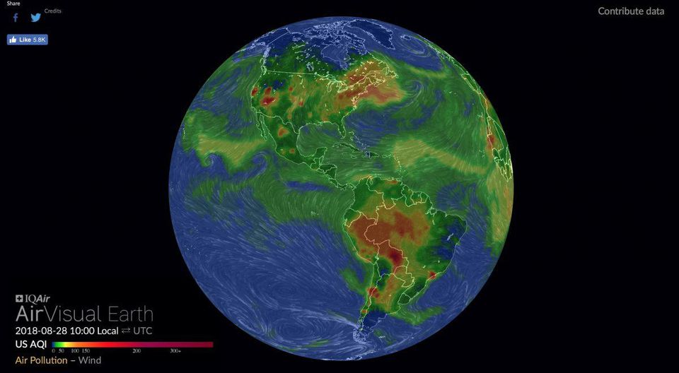 AirVisual Earth Map
