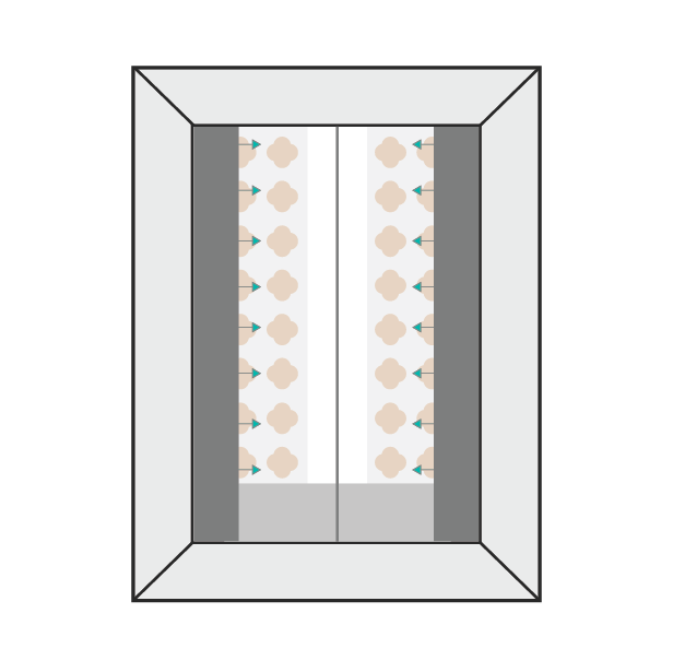 automatic air intake partition in prana air fresh air machine