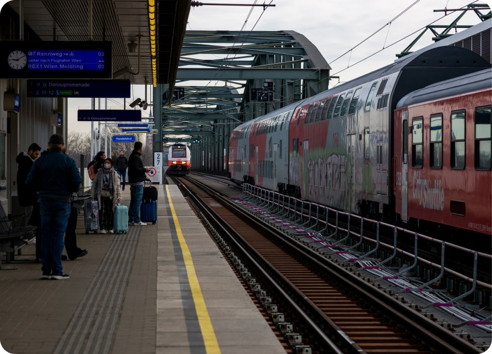 poluição do ar em estação ferroviária